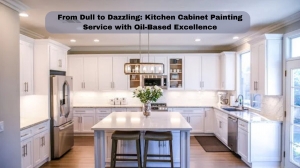 From Dull to Dazzling: Kitchen Cabinet Painting Service with Oil-Based Excellence